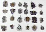 Lot: Amethyst Stalactite Pendants - Pieces #77863-1
